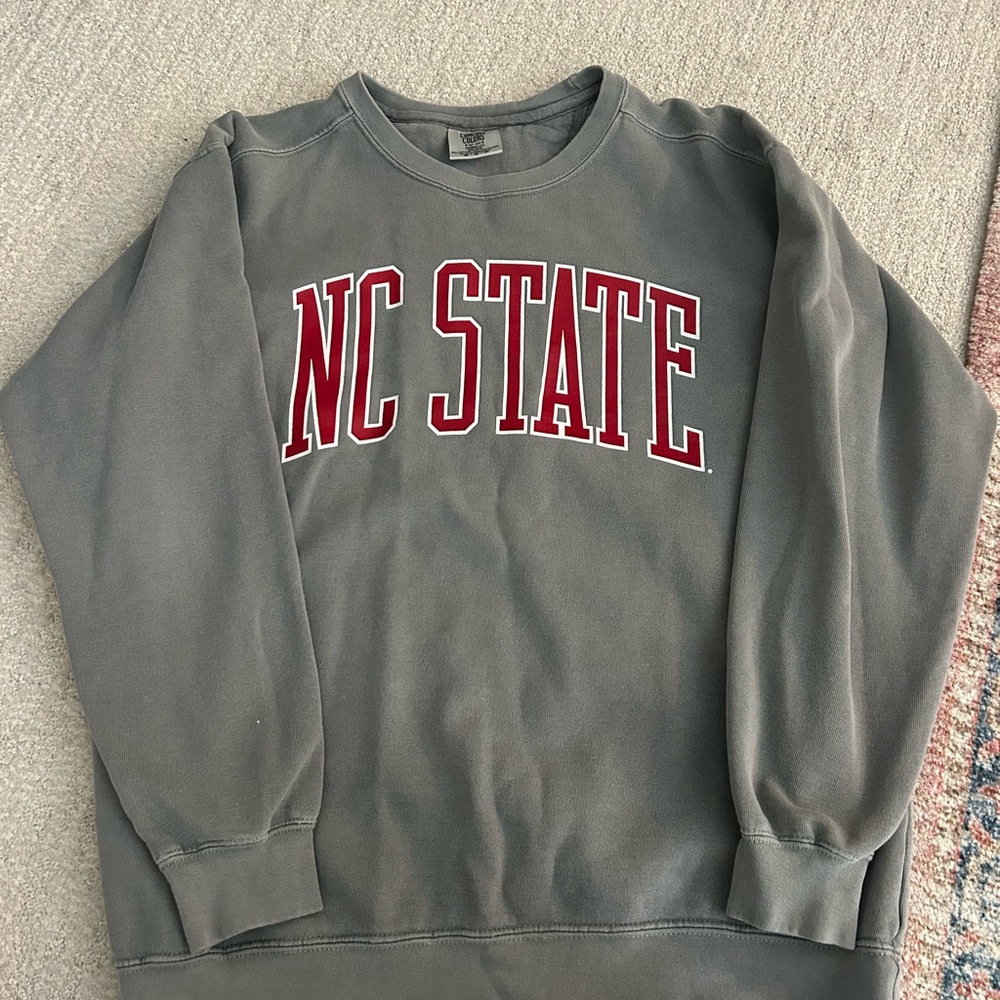 Gray NC State Crewneck